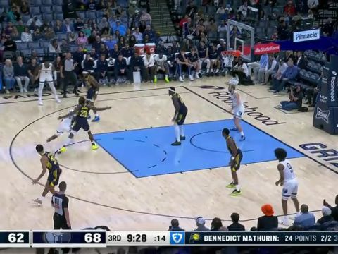 NBA常规赛:步行者vs灰熊第3节中文解说回放