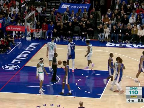 NBA常规赛:黄蜂vs76人第4节中文解说回放