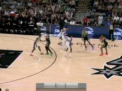 NBA常规赛:篮网vs马刺英文原声全场回放