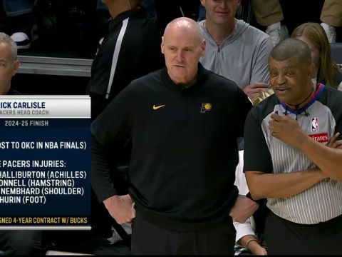 NBA常规赛:步行者vs森林狼第1节英文原声回放
