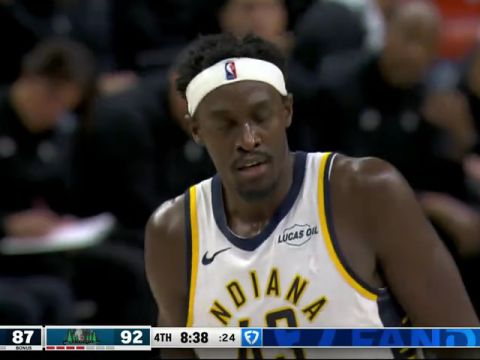 NBA常规赛:步行者vs森林狼英文原声全场回放