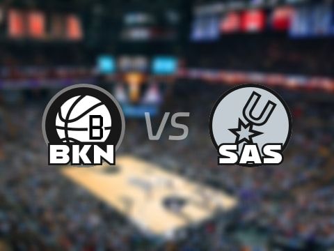 NBA常规赛:第二节完,马刺以69-48领先篮网,文班亚马18+8+2