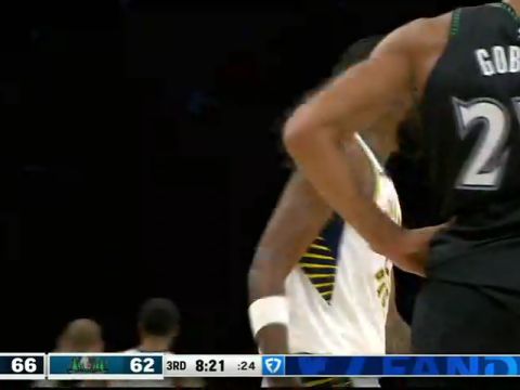 NBA常规赛:步行者vs森林狼中文解说全场回放