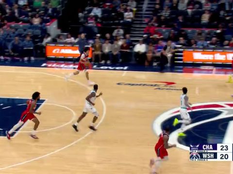 NBA常规赛:黄蜂vs奇才英文原声全场回放