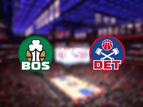 NBA常规赛:凯尔特人第一节领先活塞9分,布朗得到10分,斯图尔特得到8分