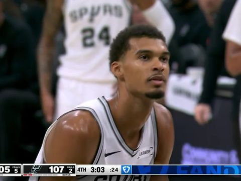 NBA常规赛:篮网vs马刺第4节中文解说回放