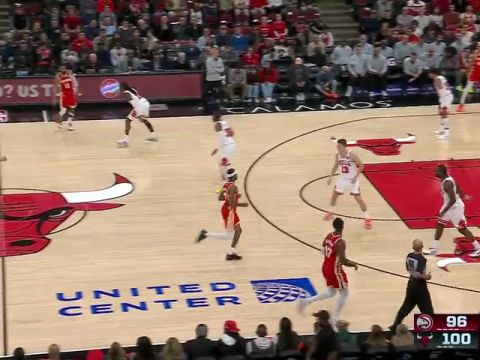 NBA常规赛:老鹰vs公牛英文原声全场回放