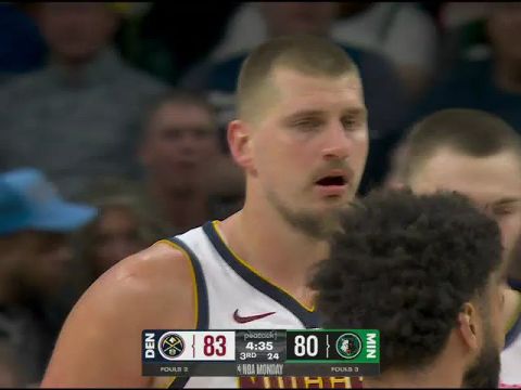 NBA常规赛:掘金vs森林狼第3节中文解说回放