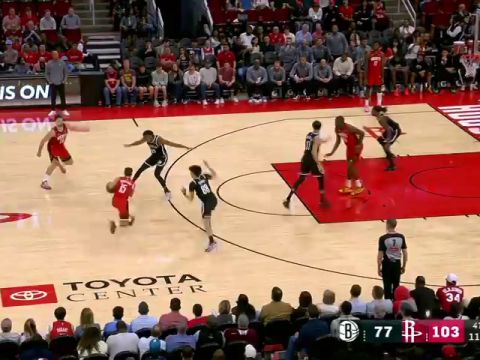 NBA常规赛:篮网vs火箭英文原声全场回放