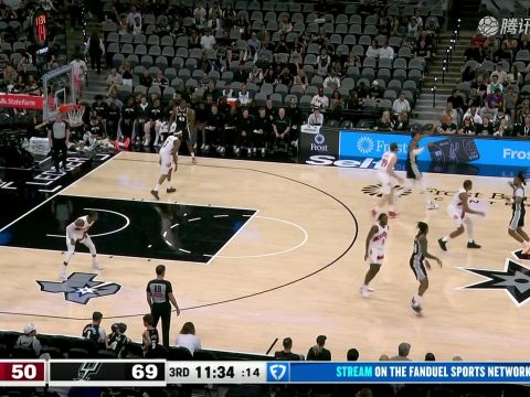 NBA常规赛:猛龙vs马刺中文解说全场回放