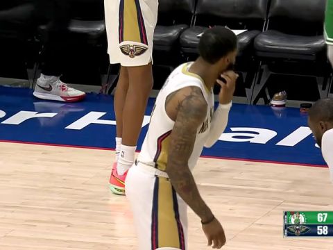 NBA常规赛:凯尔特人vs鹈鹕英文原声全场回放