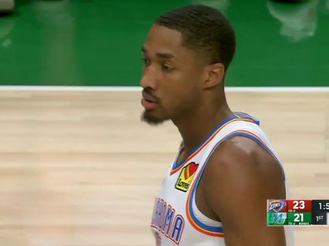 NBA常规赛:雷霆vs独行侠第1节中文解说回放