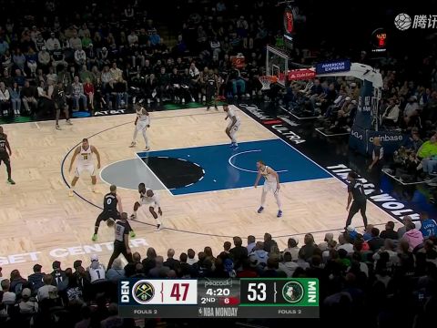 NBA常规赛:掘金vs森林狼中文解说全场回放