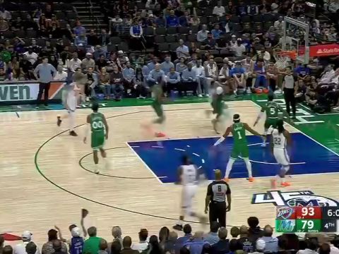 NBA常规赛:雷霆vs独行侠第4节中文解说回放