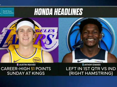 NBA常规赛:雷霆vs独行侠第3节英文原声回放