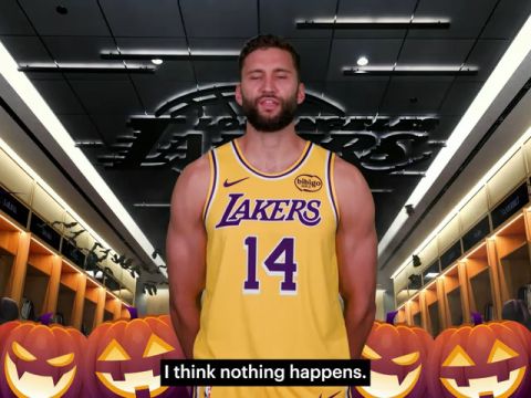 NBA常规赛:开拓者vs湖人第3节英文原声回放