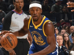 巴特勒的生涯总得分达到16005分，超越小斯升至NBA历史得分榜第128位