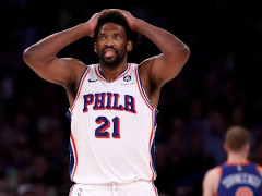 恩比德成为NBA历史上砍下至少25分+5篮板+5助攻用时第三少的球员