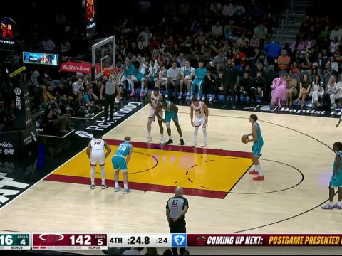 黄蜂vs热火第4节英文原声回放