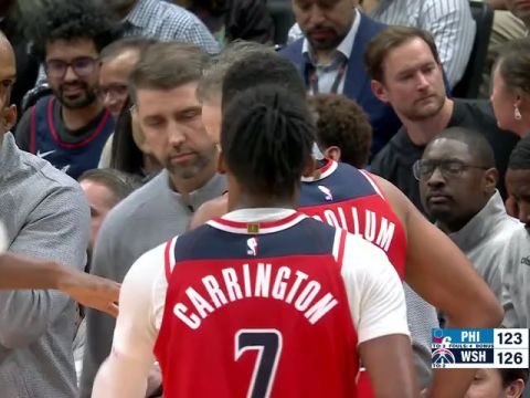 NBA常规赛:76人vs奇才第4节中文解说回放