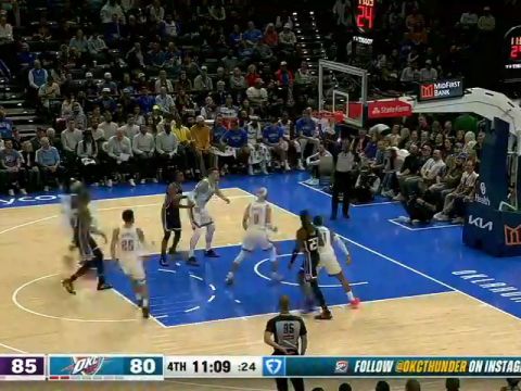 NBA常规赛:国王vs雷霆第4节中文解说回放