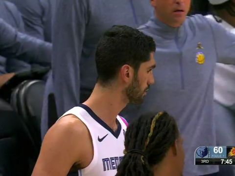 NBA常规赛：灰熊vs太阳第3节英文原声回放