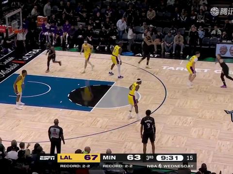 NBA常规赛：湖人vs森林狼狂言Doggy全场回放