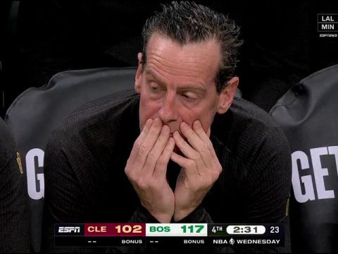 NBA常规赛:骑士vs凯尔特人第4节英文原声回放