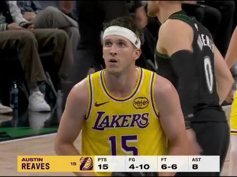 NBA常规赛：湖人vs森林狼第2节英文原声回放