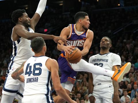 灰熊114-113太阳 莫兰特最后时刻贡献准绝杀险胜太阳