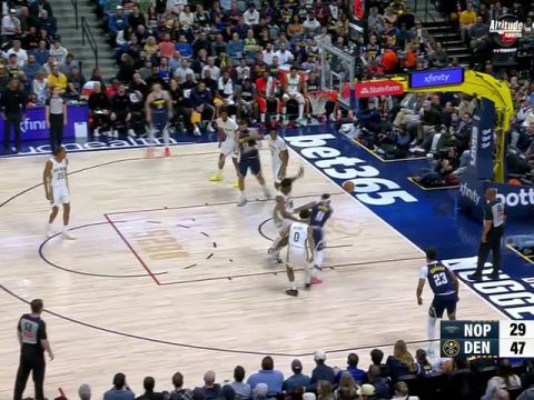 NBA常规赛：鹈鹕vs掘金第2节中文解说回放