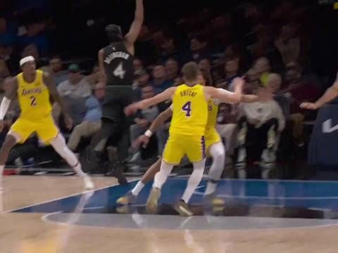 [微博全场集锦]🏀里夫斯28+16+压哨绝杀 兰德尔空砍33分 湖人拒绝森林狼逆转