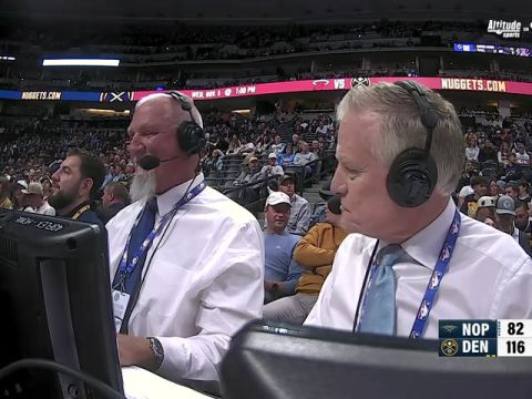 NBA常规赛：鹈鹕vs掘金第4节中文解说回放