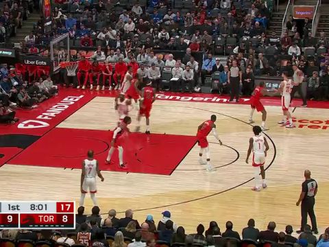 火箭vs猛龙第1节中文解说回放