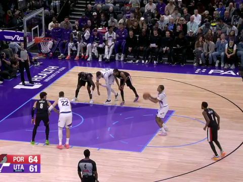 开拓者vs爵士第2节中文解说回放