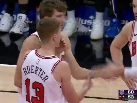 NBA常规赛:国王vs公牛第2节中文解说回放