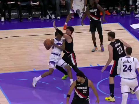 开拓者vs爵士第4节中文解说回放