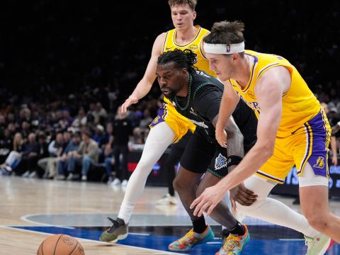 湖人vs森林狼精华回放 里夫斯天神下凡压哨绝杀森林狼