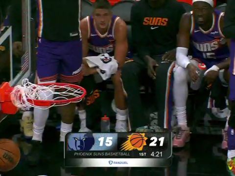 NBA常规赛：灰熊vs太阳第1节英文原声回放