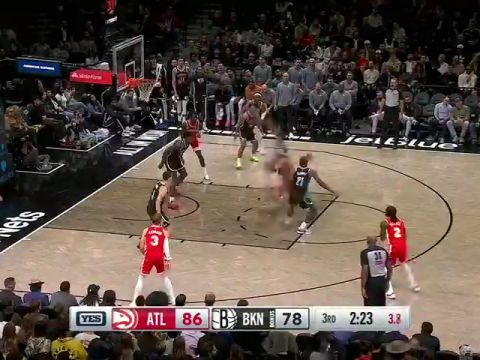 老鹰vs篮网第3节中文解说回放