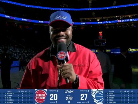 NBA常规赛:魔术vs活塞第1节中文解说回放