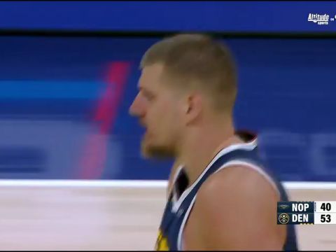 NBA常规赛：鹈鹕vs掘金第2节英文原声回放