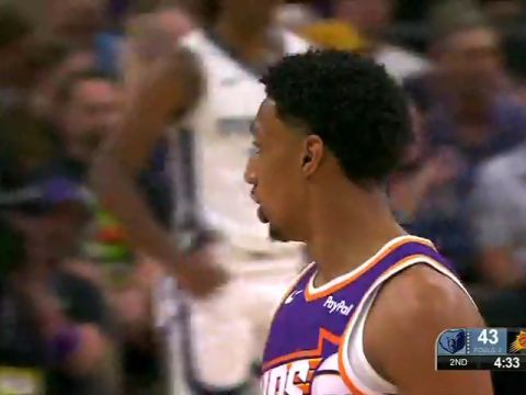 NBA常规赛：灰熊vs太阳第2节英文原声回放