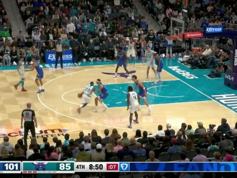 NBA常规赛:魔术vs黄蜂第4节中文解说回放