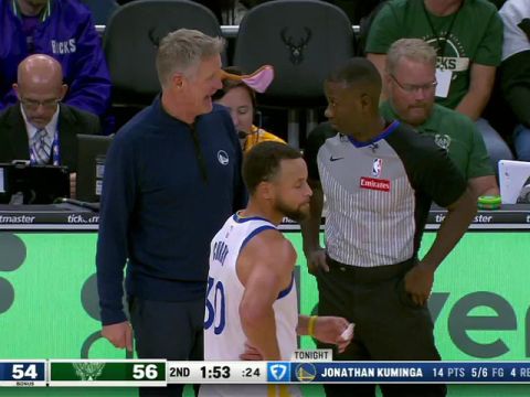 NBA常规赛:勇士vs雄鹿中文解说全场回放