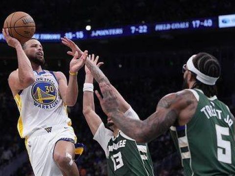 [腾讯全场集锦]🏀无字母雄鹿8人上双掀翻勇士！罗林斯新高32分  库明加24分8板