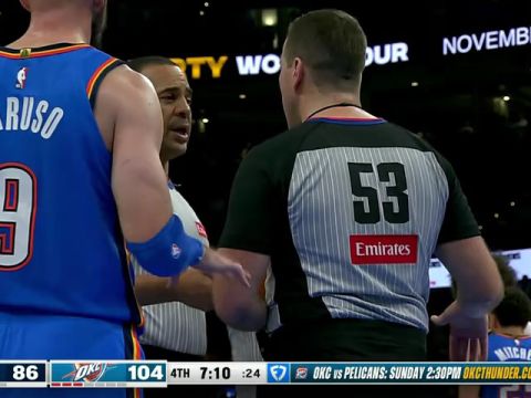 NBA常规赛:奇才vs雷霆第4节中文解说回放