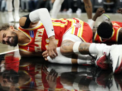 老鹰官方:特雷杨因右膝扭伤,将缺席明天对阵步行者的比赛