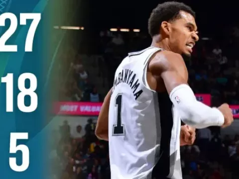 【球星高光】超越GDP!文班再献恐怖数据率队夺队史最佳开局