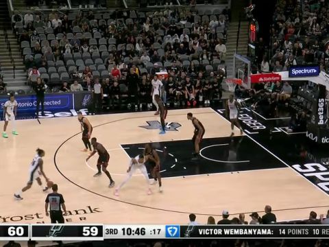 NBA常规赛:热火vs马刺第3节中文解说回放